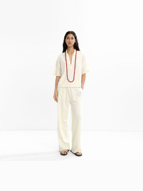 Blouse 100% cotton with embroidery