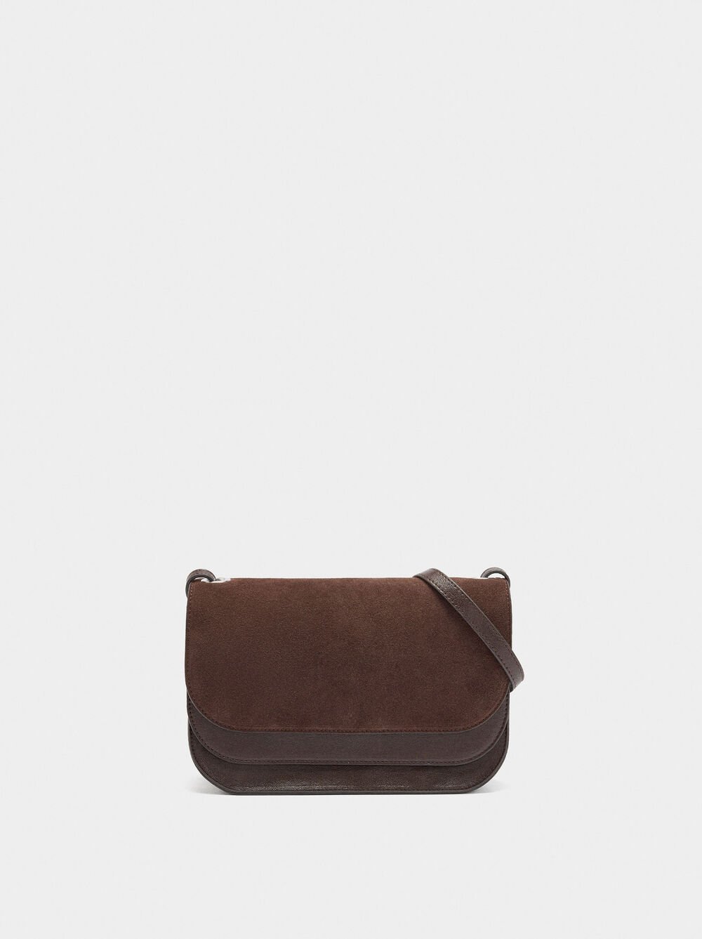 Sac bandoulière avec rabat double