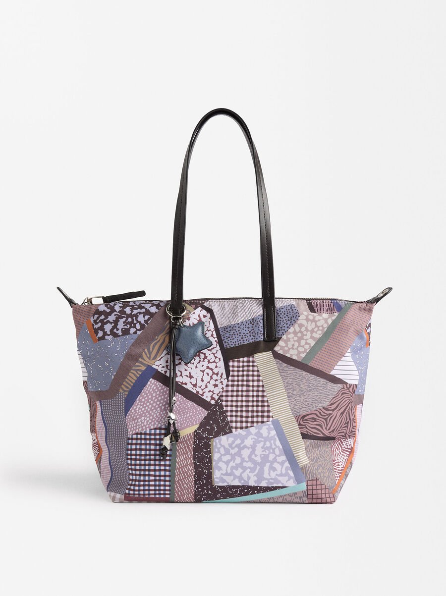 Printed Nylon tote bag