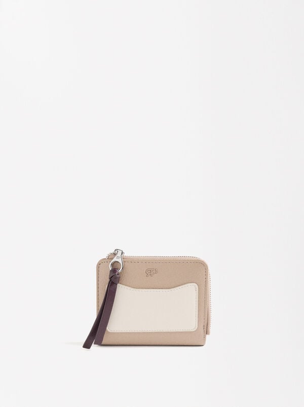 Two-tone textured wallet