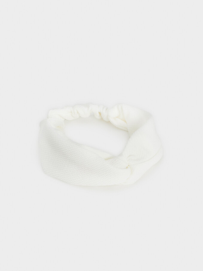 Basic Headband, White, hi-res