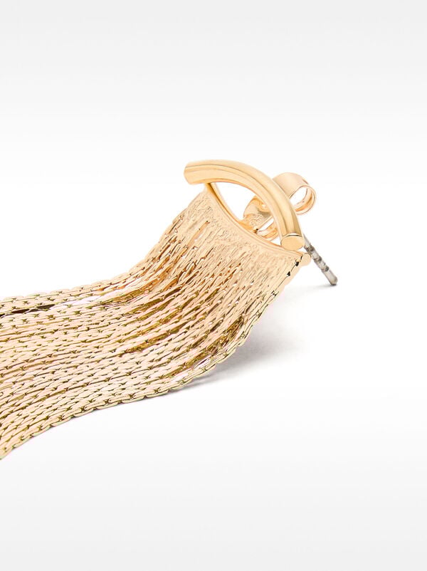 Long cascading earrings