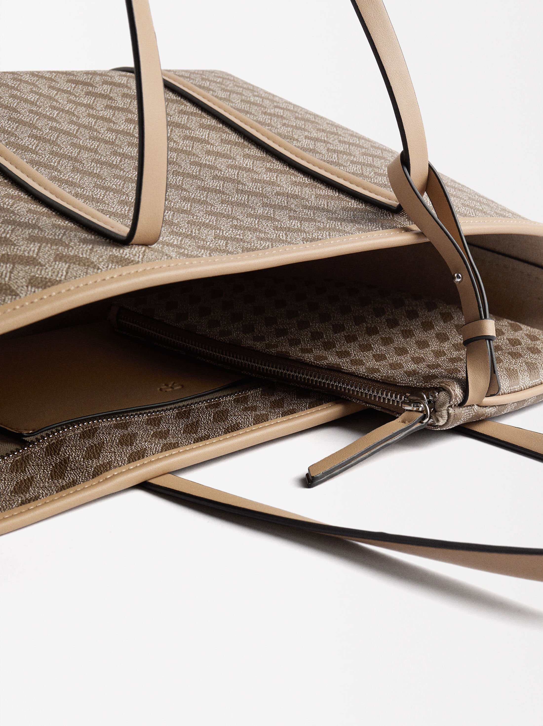 Printed shopper bag image number 4.0