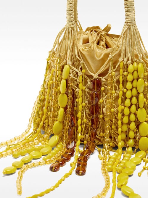 Sac de soirée avec franges en perles