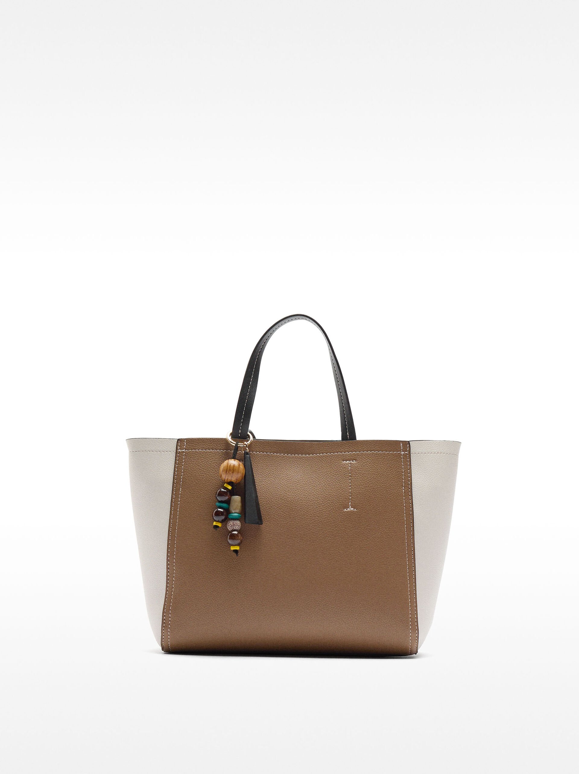 Color block tote bag image number 0.0