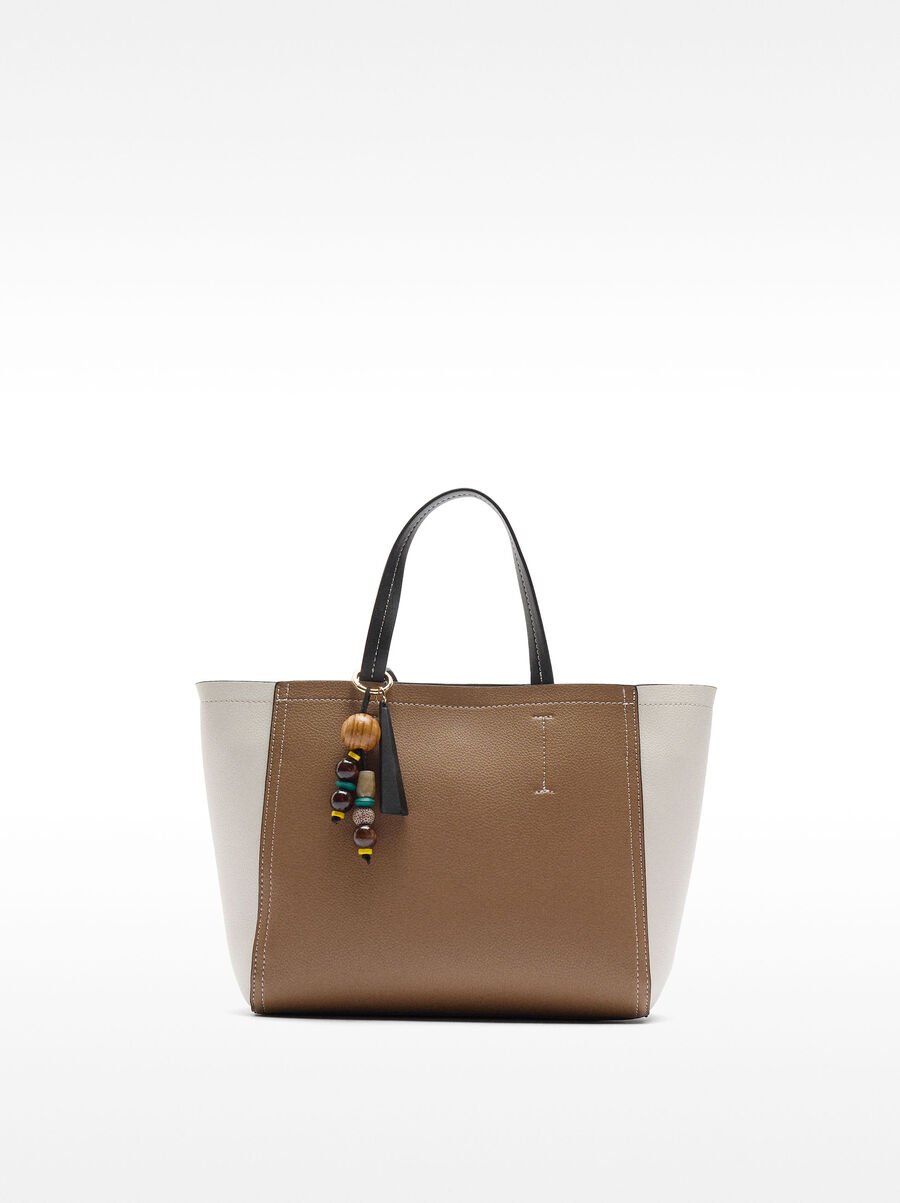 Color block tote bag