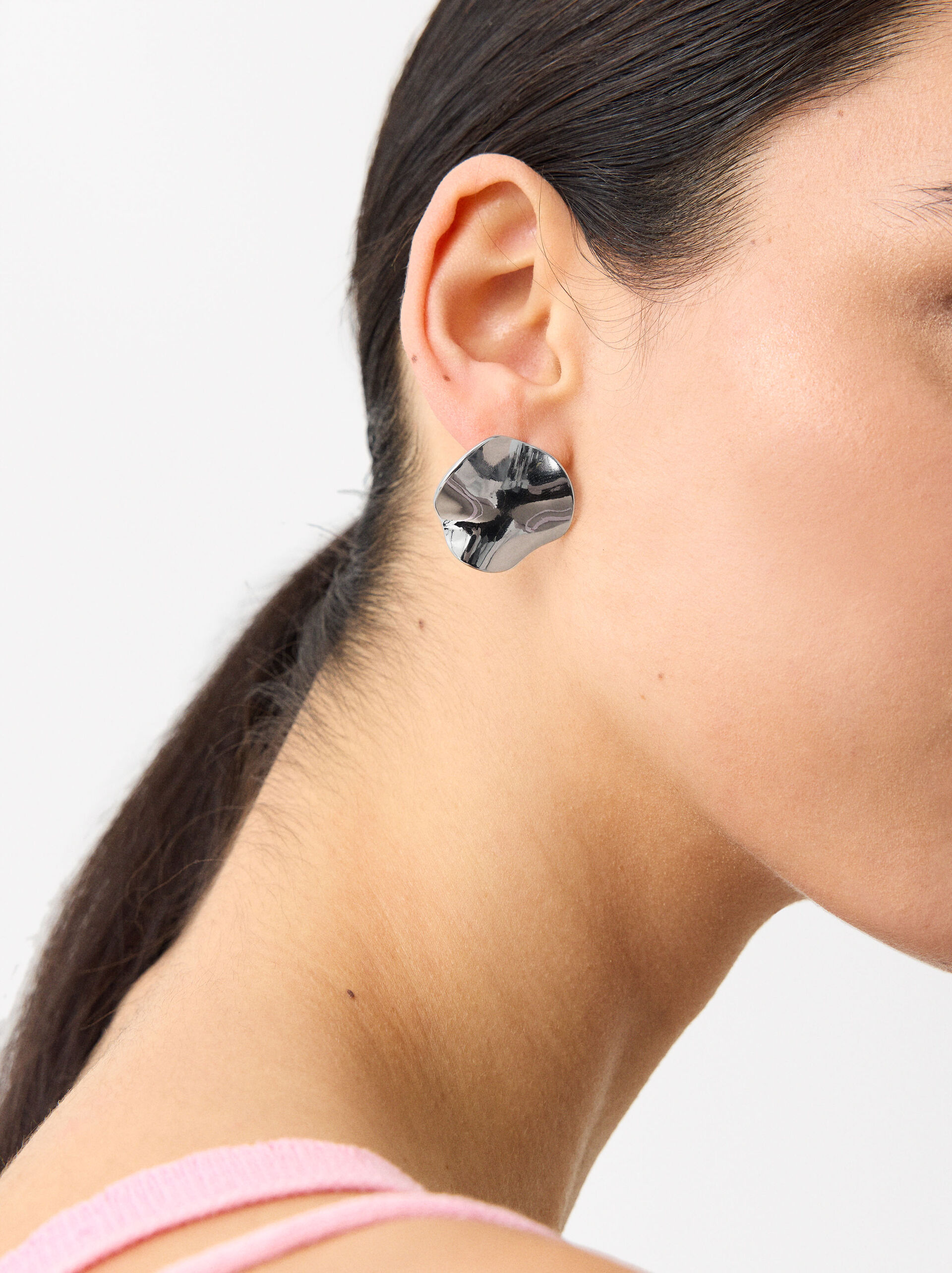 Irregular Earrings - Stainless Steel image number 1.0