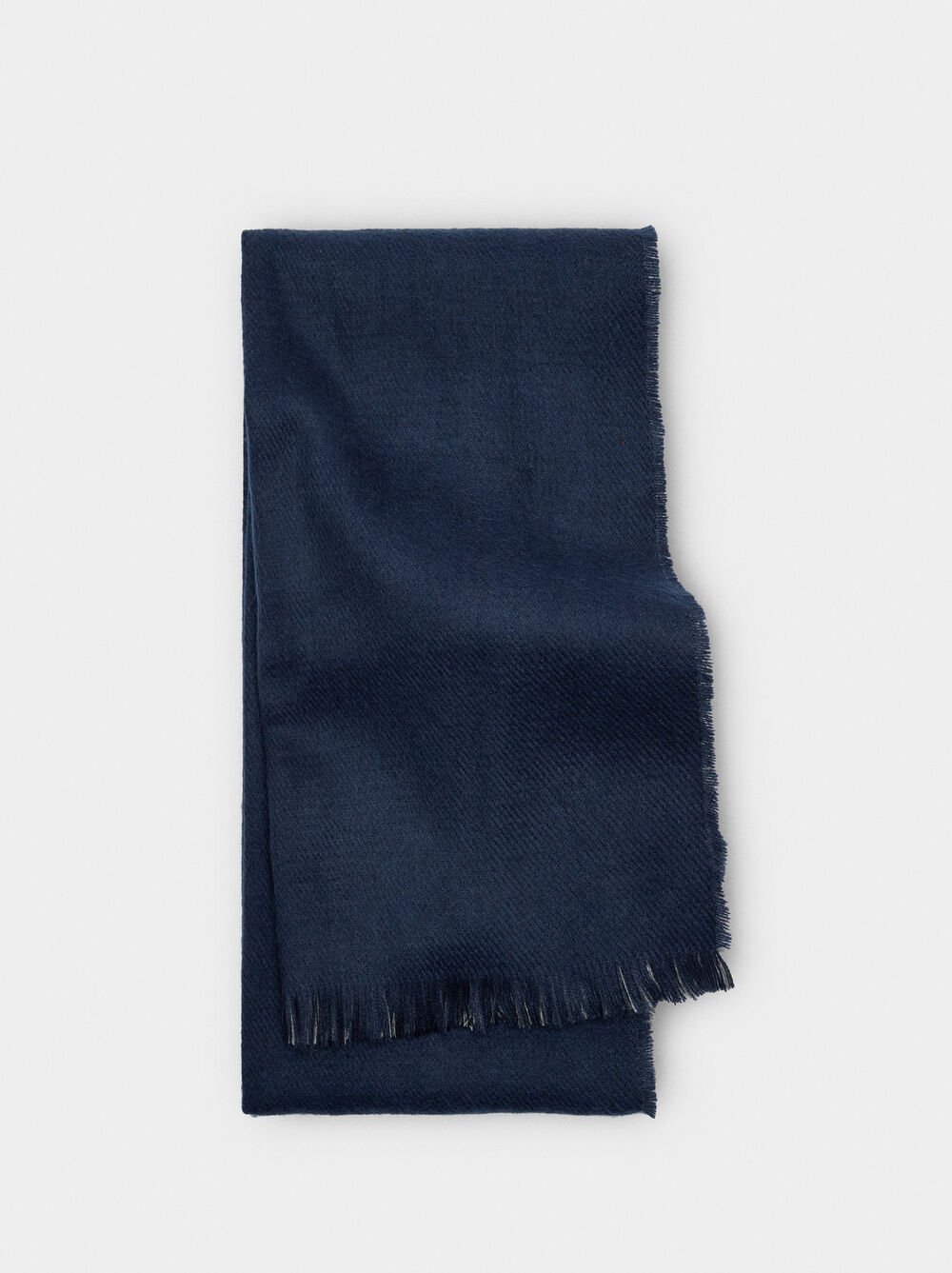 Écharpe réversible avec franges