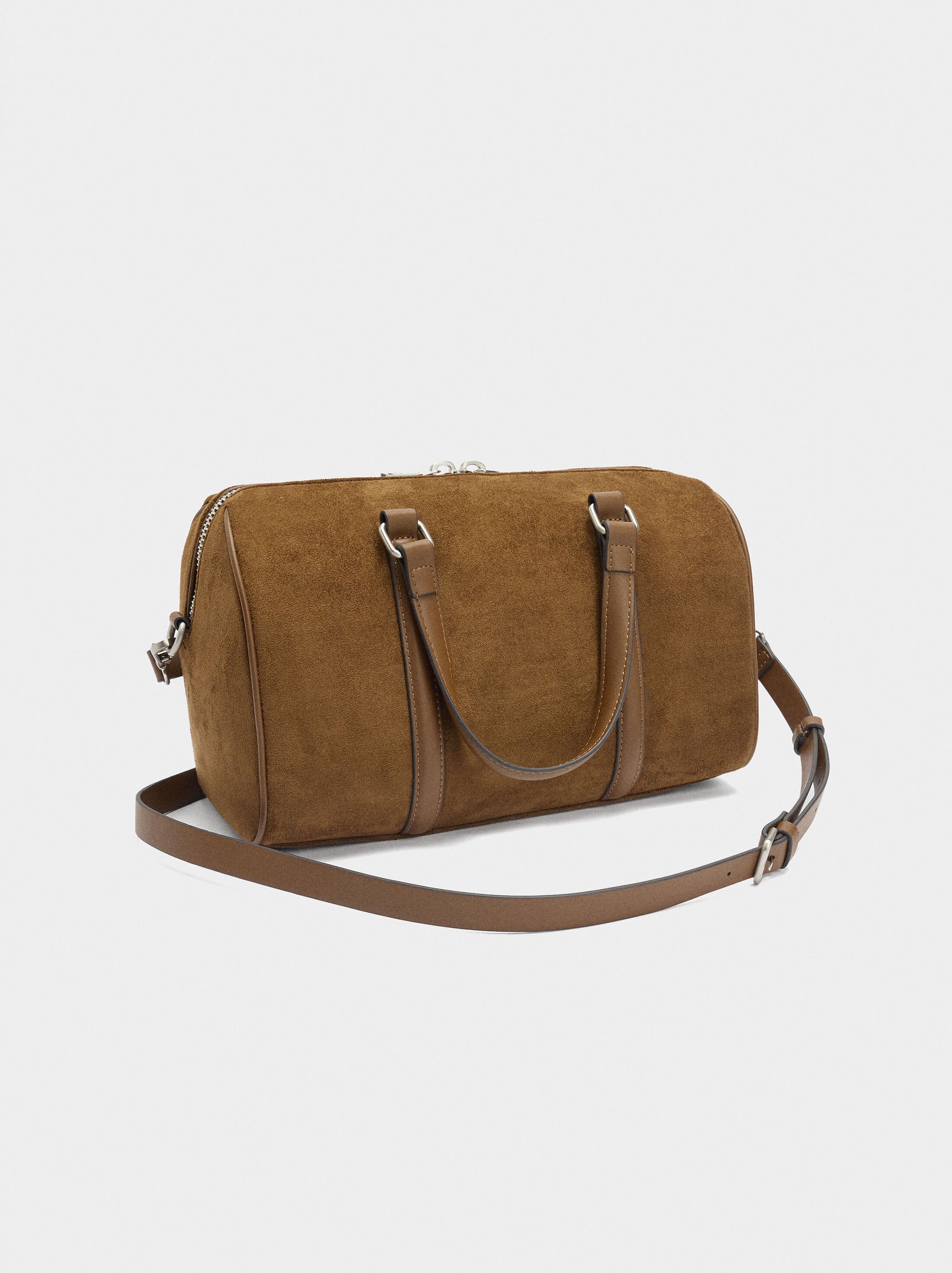 Bowling bag with suede effect image number 2.0