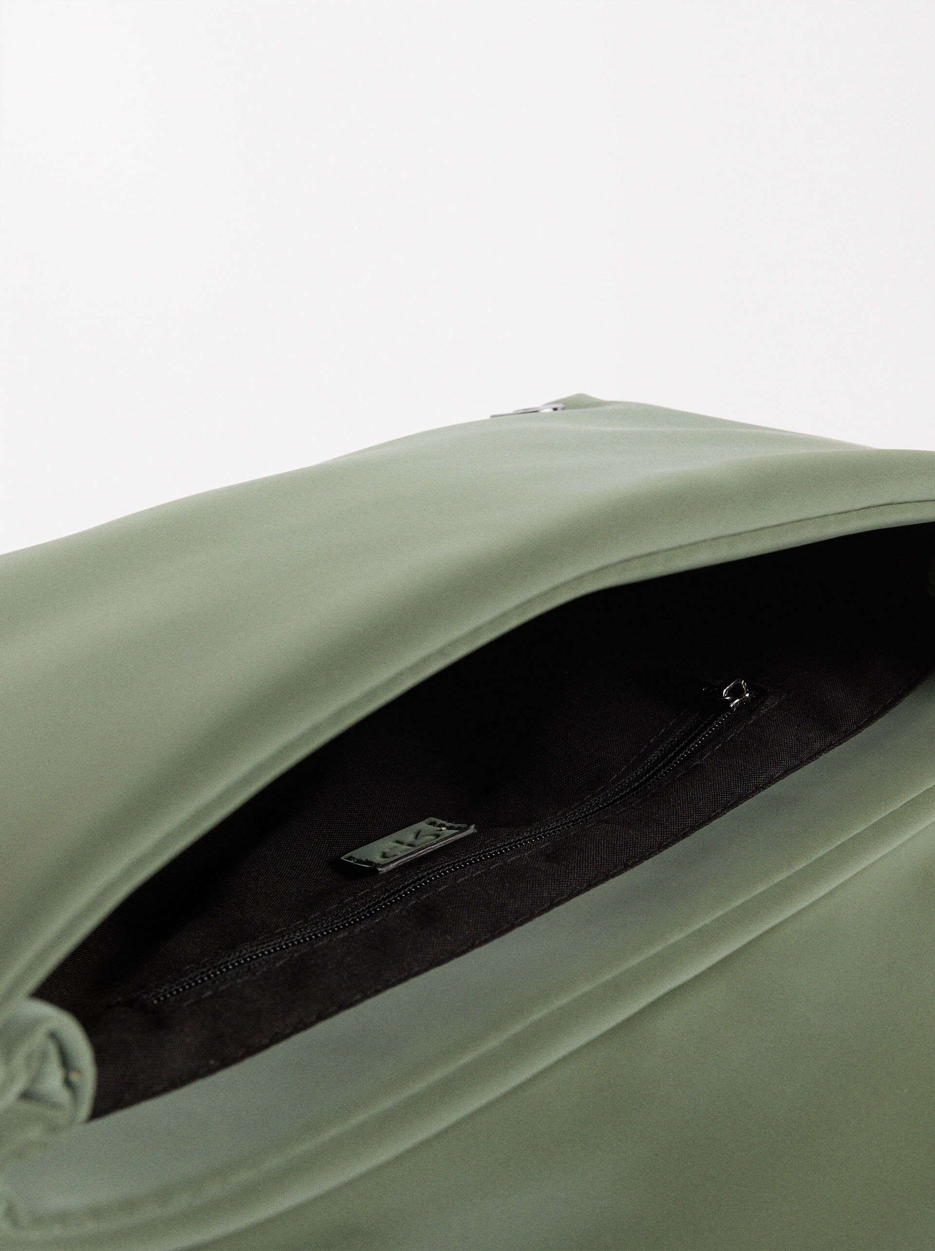 Velvet effect shoulder bag image number 3.0