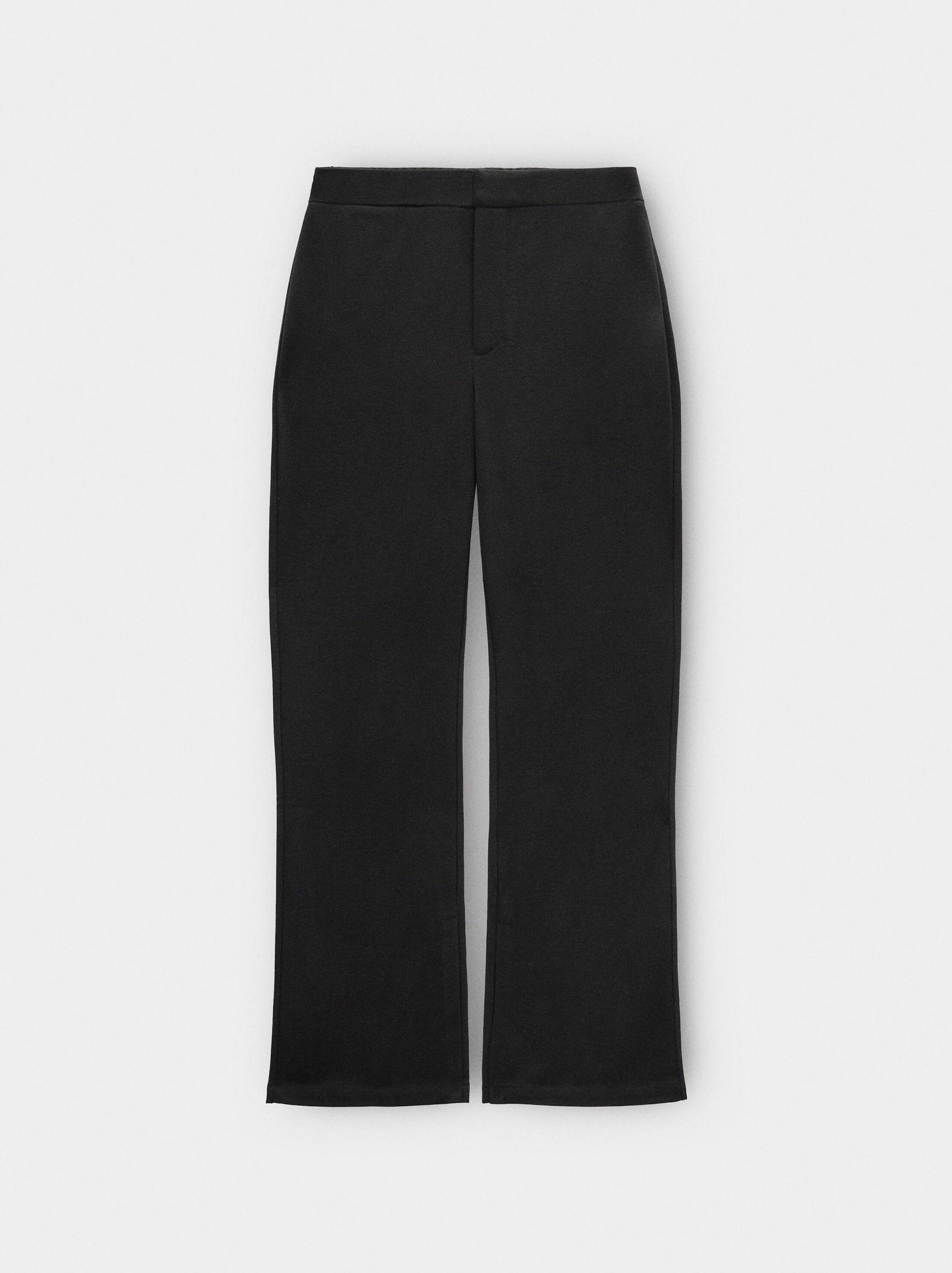Pantalons flare lisos image number 4.0