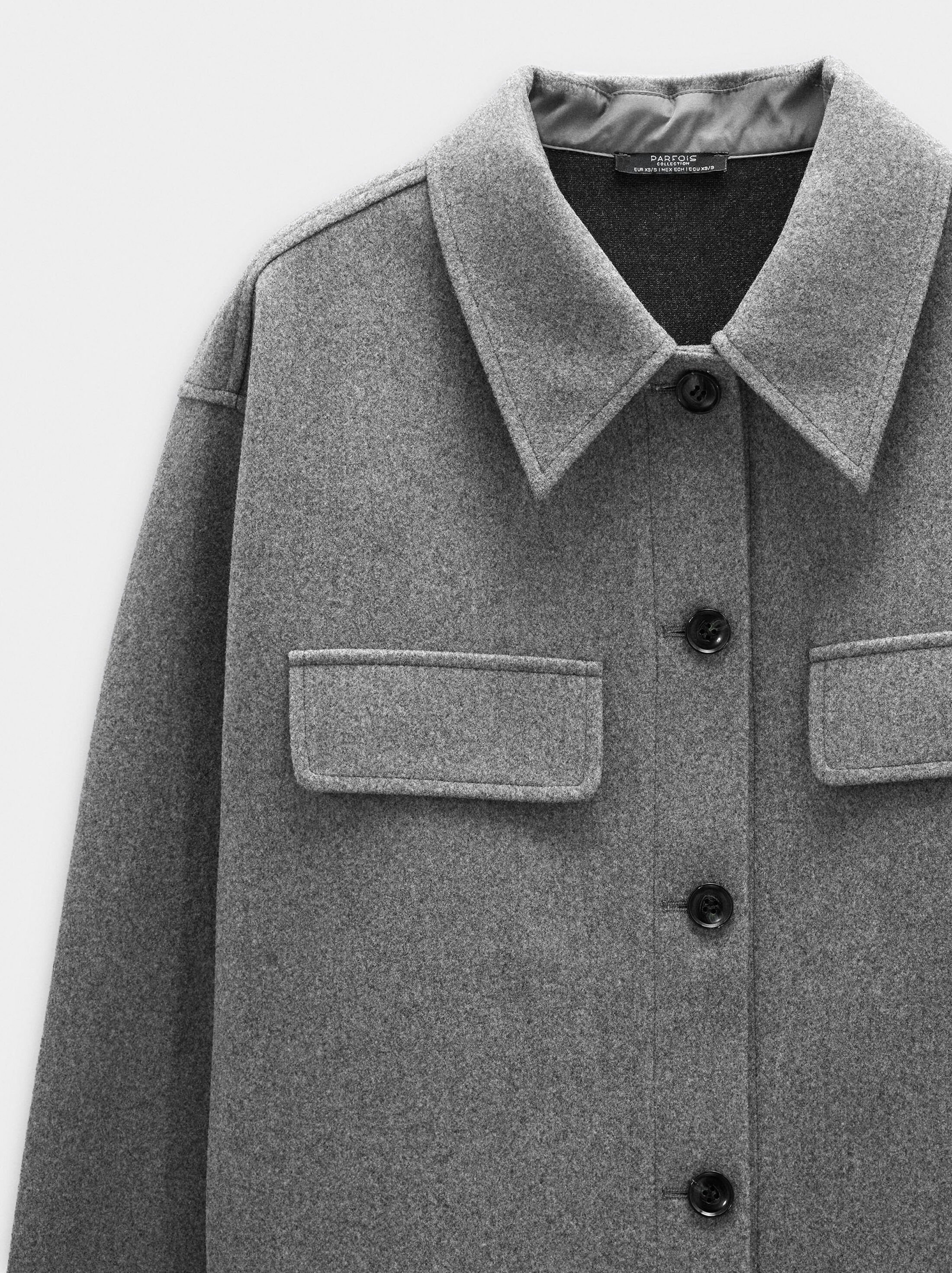 Overshirt with lapels image number 5.0