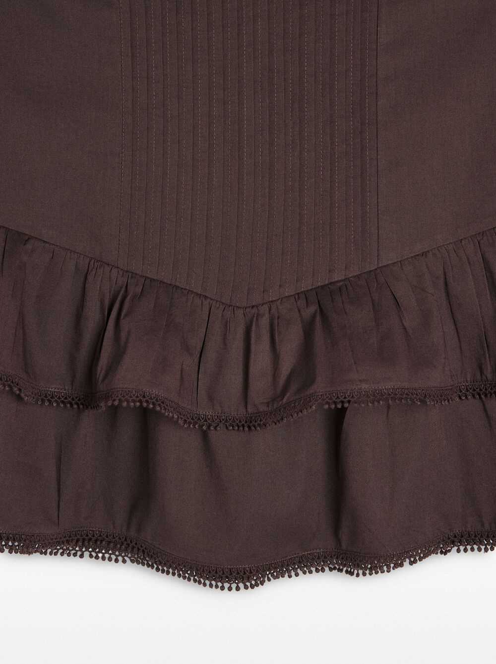 100% cotton skirt with ruffles