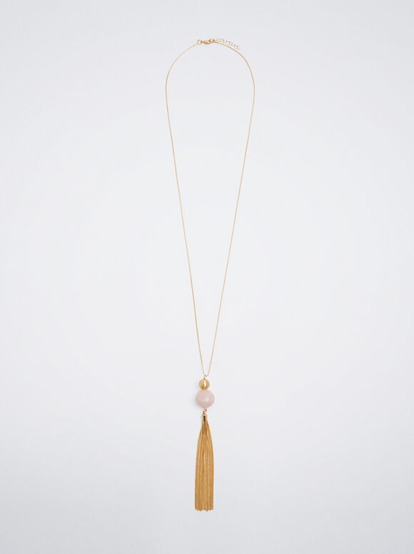 Collar Con Piedra, Rosa, hi-res