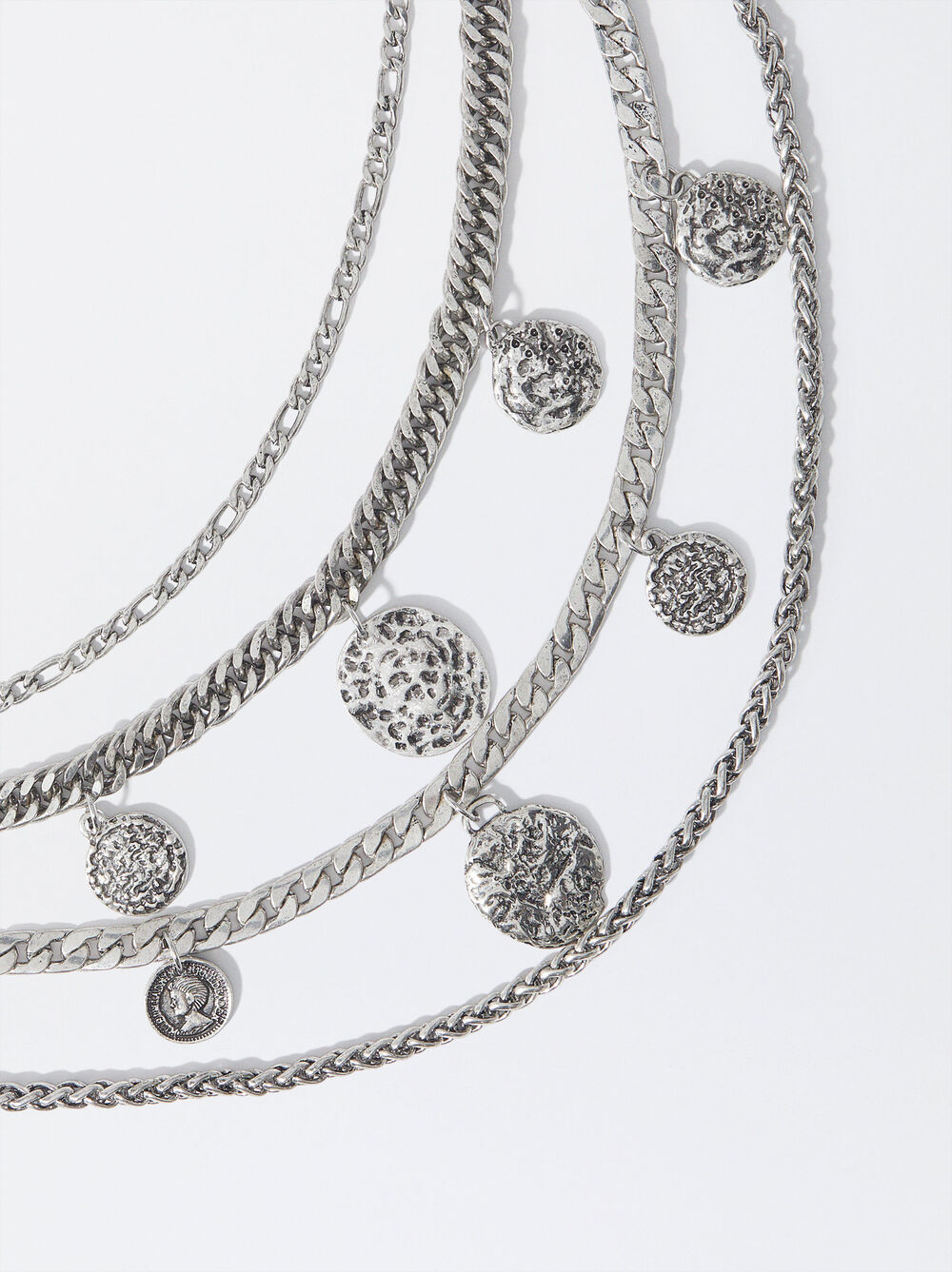 Silver Multi-Chain Necklace