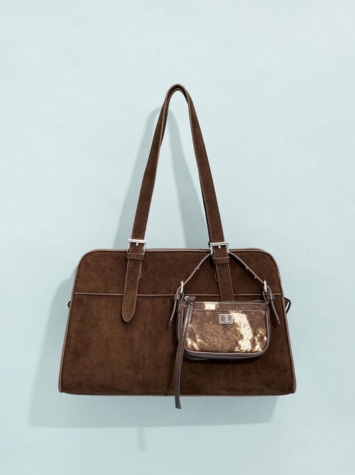 Bolso tote efecto piel