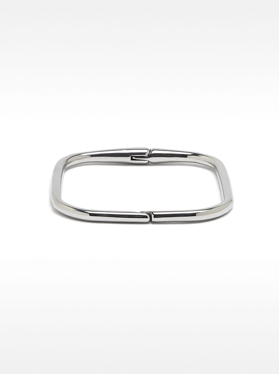 Square rigid bracelet - stainless steel