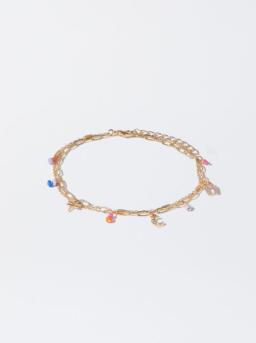 Anklet Bracelet With Charms