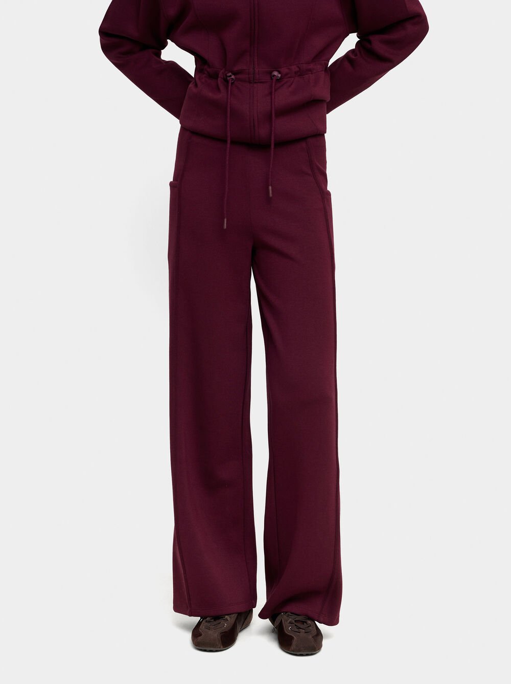 Pantalons rectes amb cintura elàstica