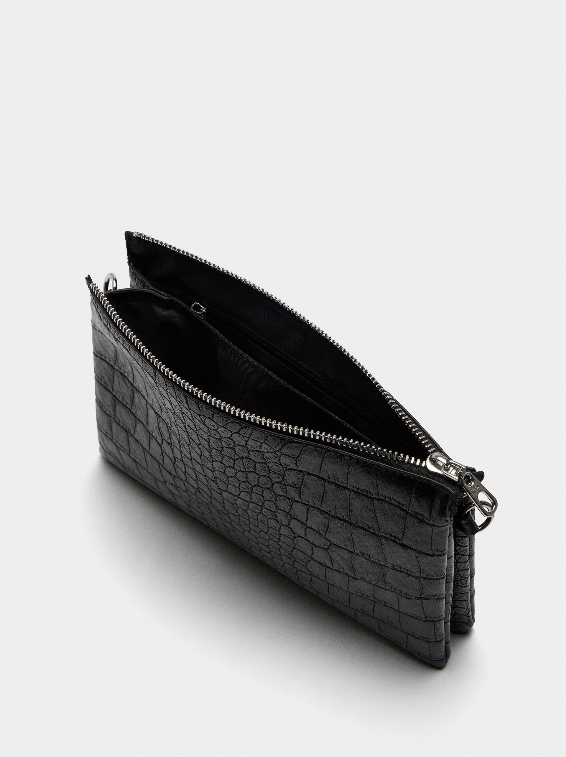 Crossbody bag with animal embossing image number 4.0