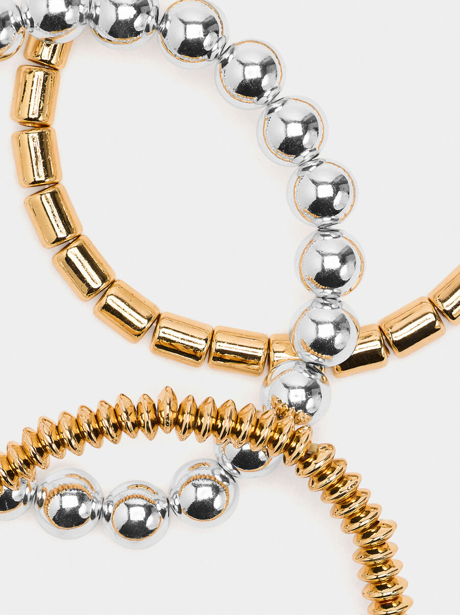 Set of bicolor elastic bracelets