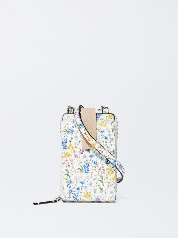 Floral Print Mobile Phone Case, Blue, hi-res