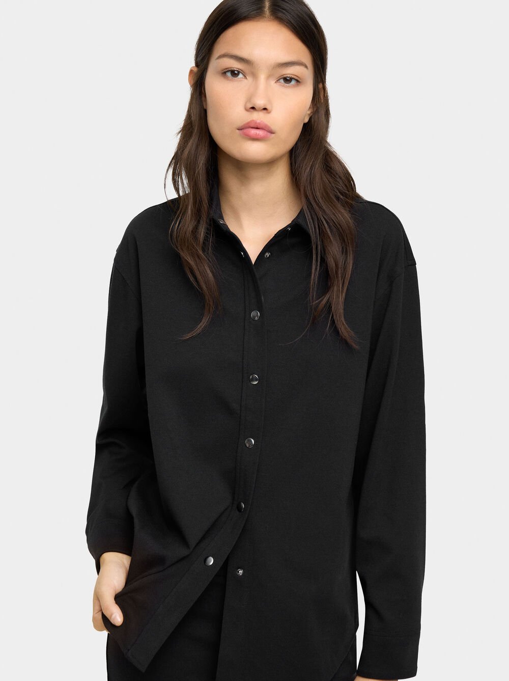 Chemise à boutons-pression