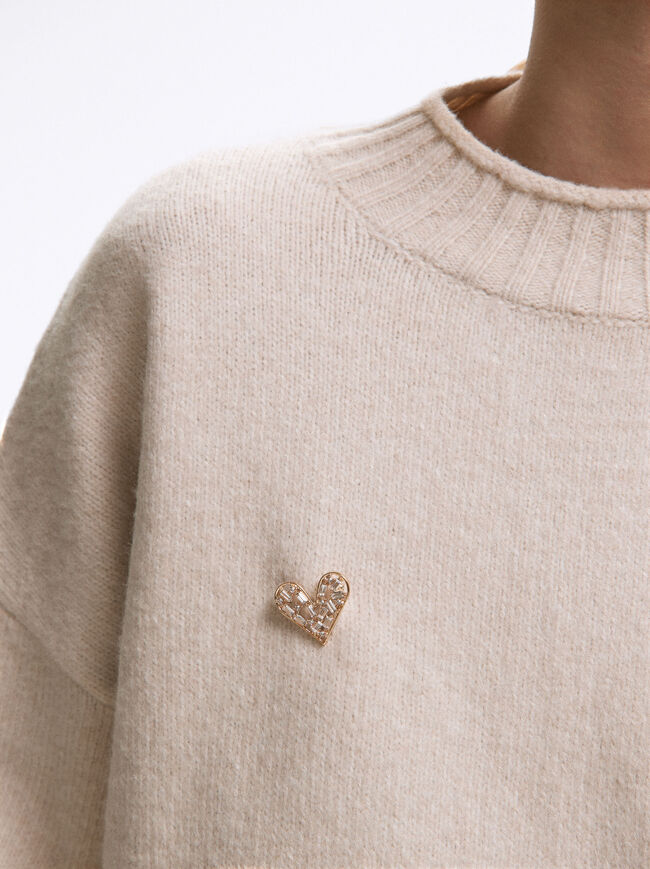 Brooch With Heart image number 1.0