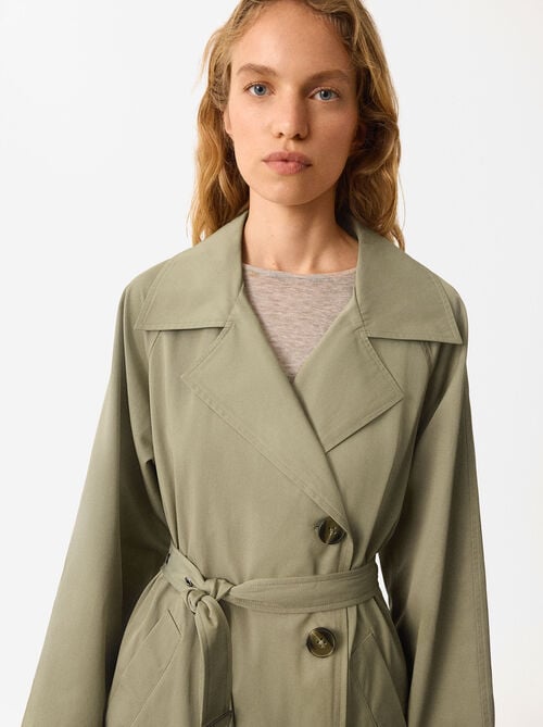 Classic Trench Coat With Belt