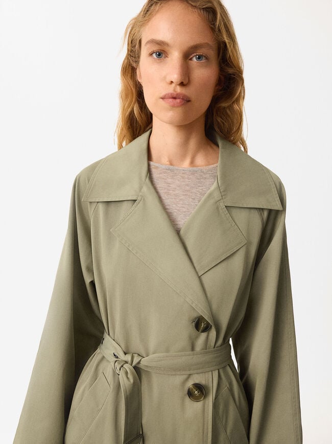 Classic Trench Coat With Belt image number 1.0