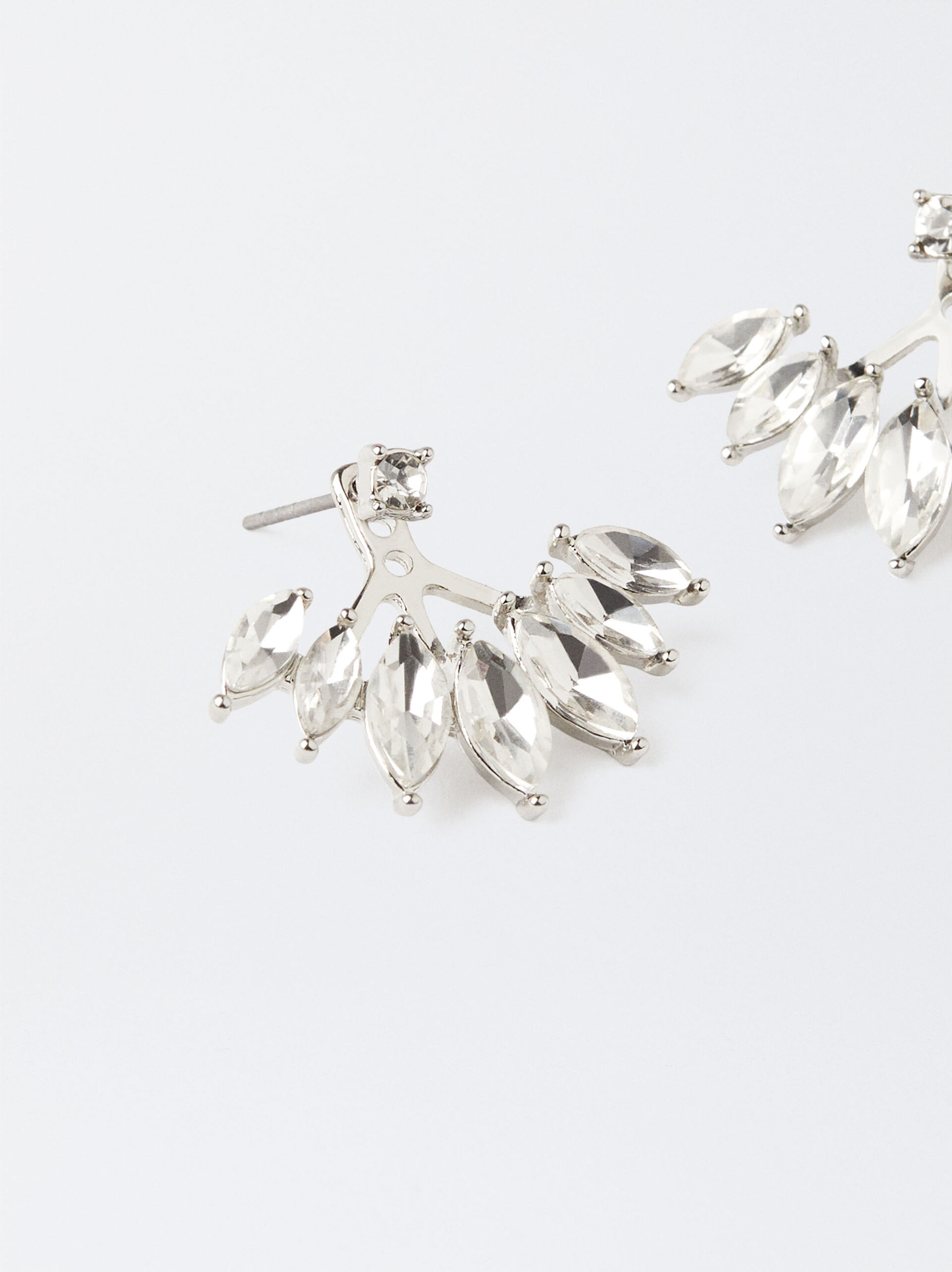 Pendientes cortos brillantes image number 2.0