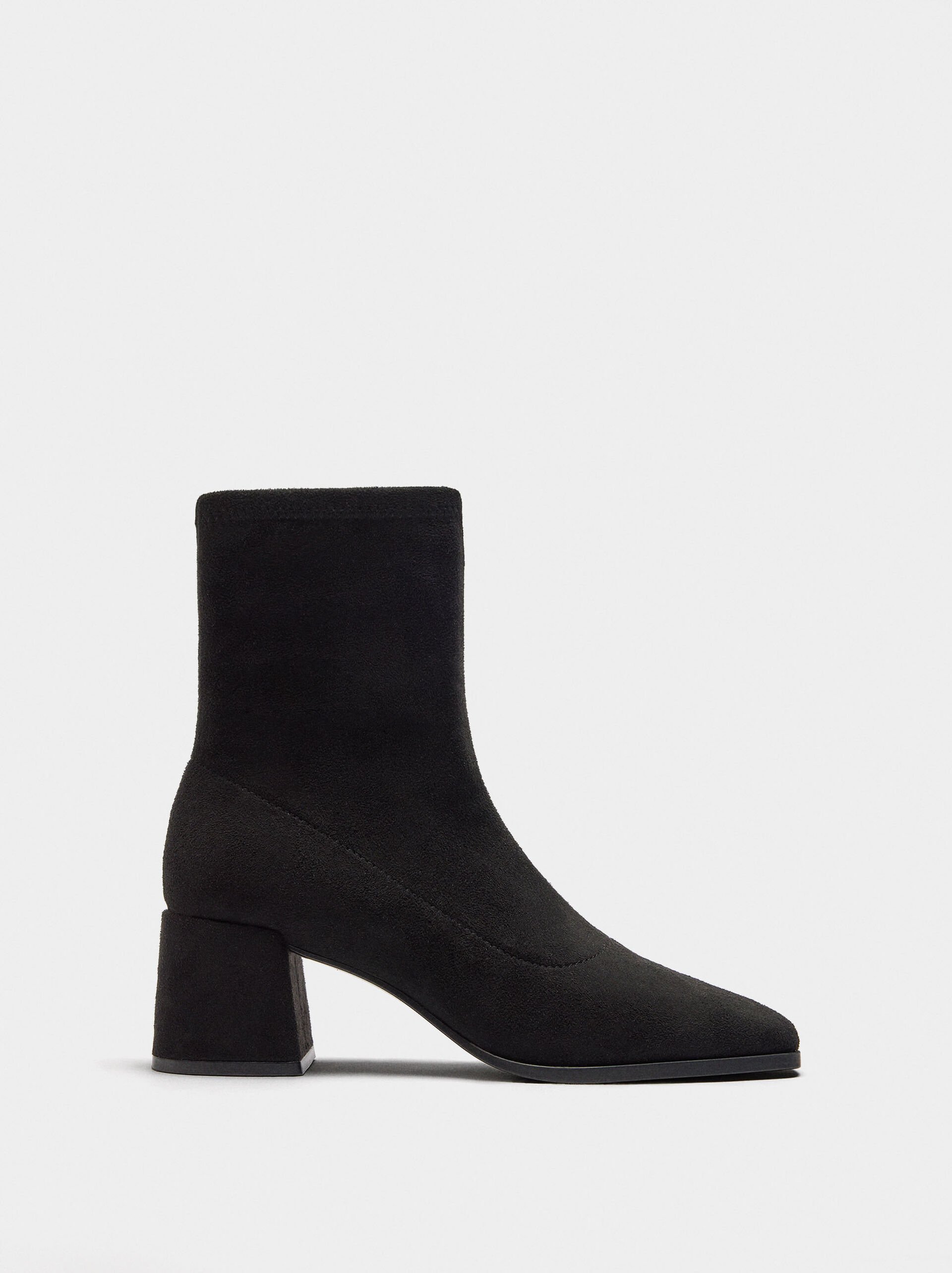 Suede effect ankle boots image number 1.0