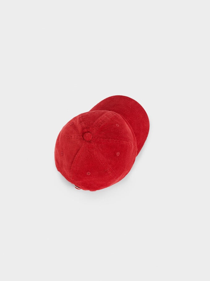 100% Cotton Cap, Brick Red, hi-res