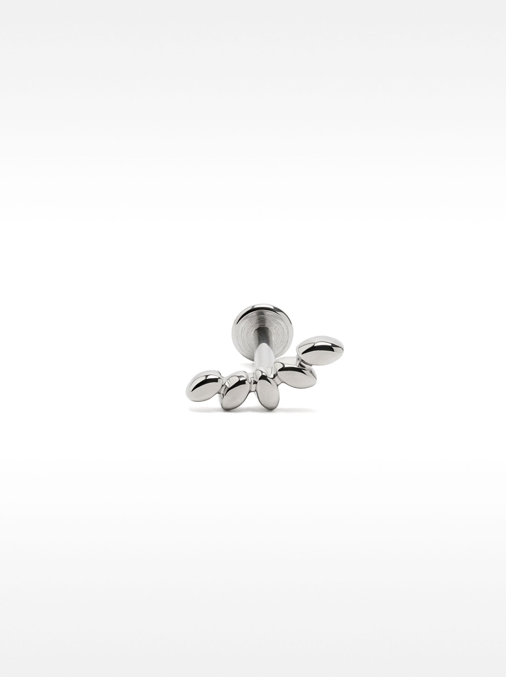 Piercing all’orecchio a forma di foglie – acciaio inossidabile image number 1.0
