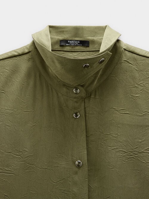 Camisa efecto arrugado