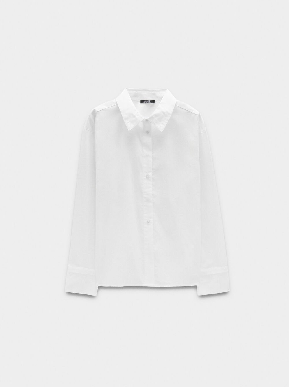 Long-sleeve shirt with 100% cotton