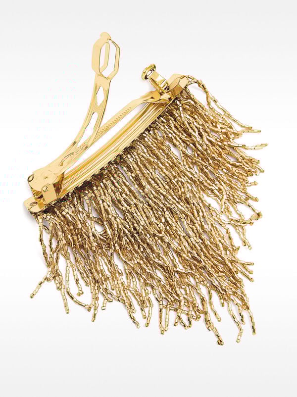 French hair clip with fringes