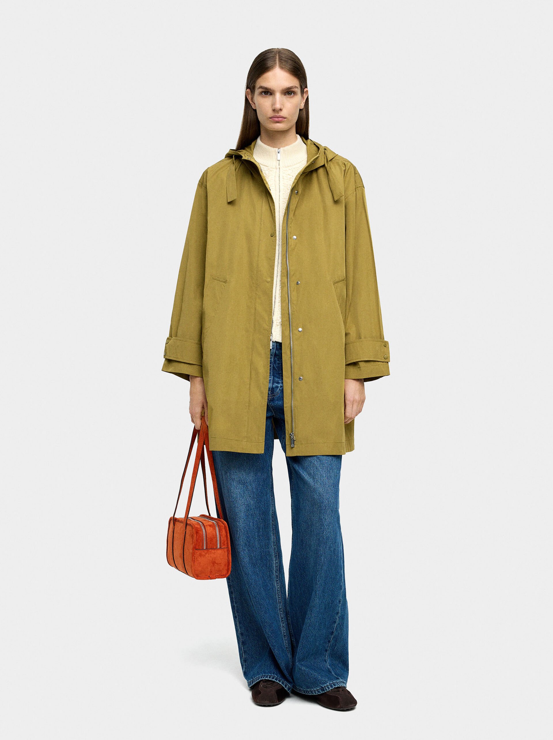 Light parka with hood image number 0.0