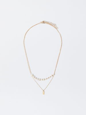 Gold Necklace With Pearls
