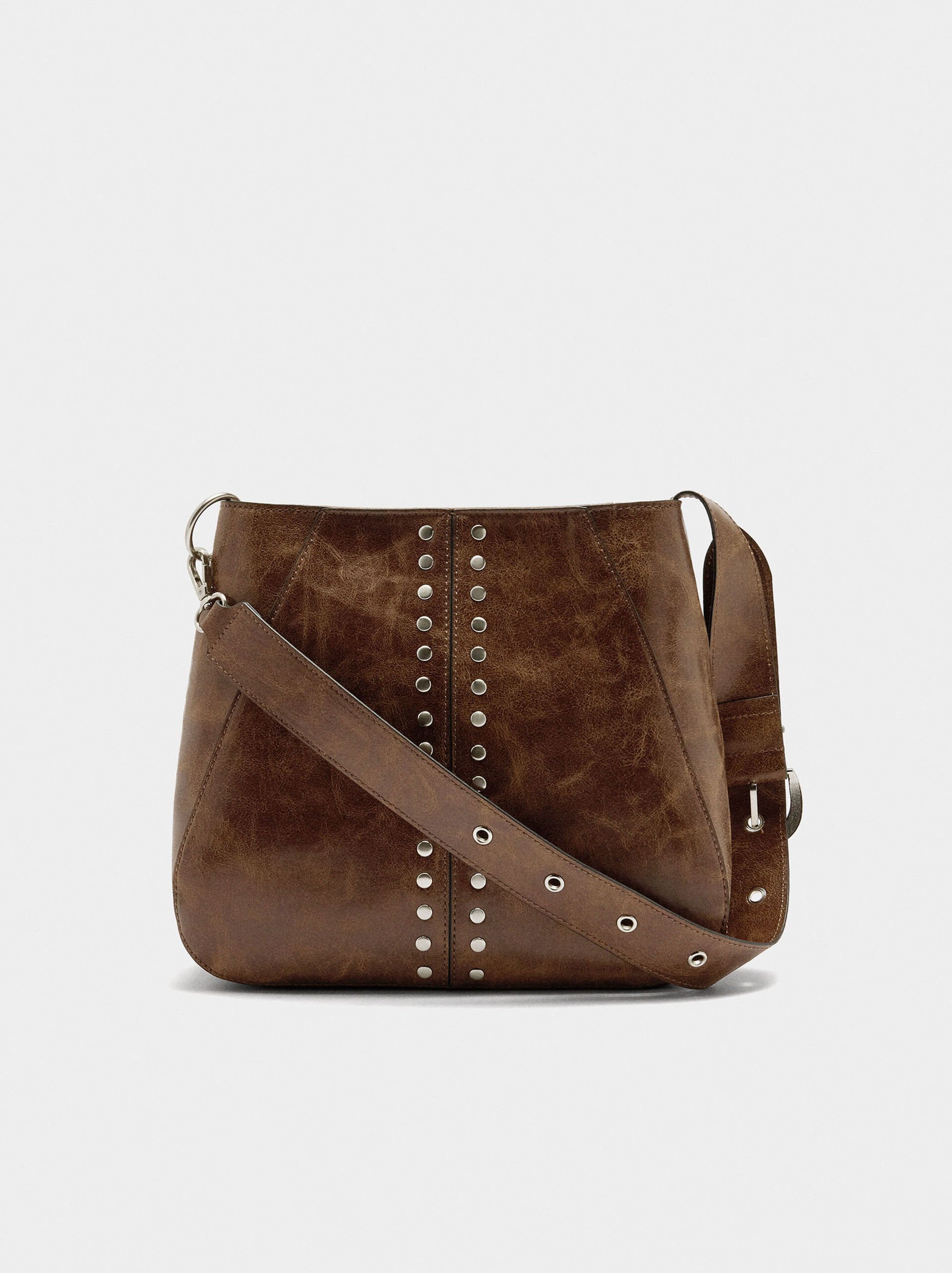 Shoulder bag with studs image number 4.0