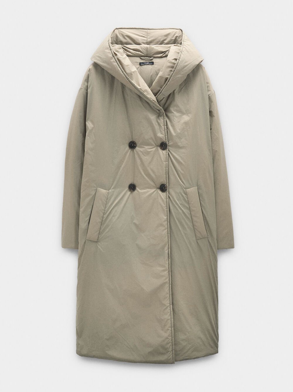 Abrigo acolchado cruzado