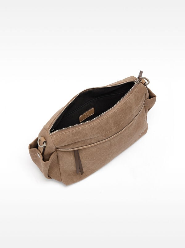 Canvas crossbody bag
