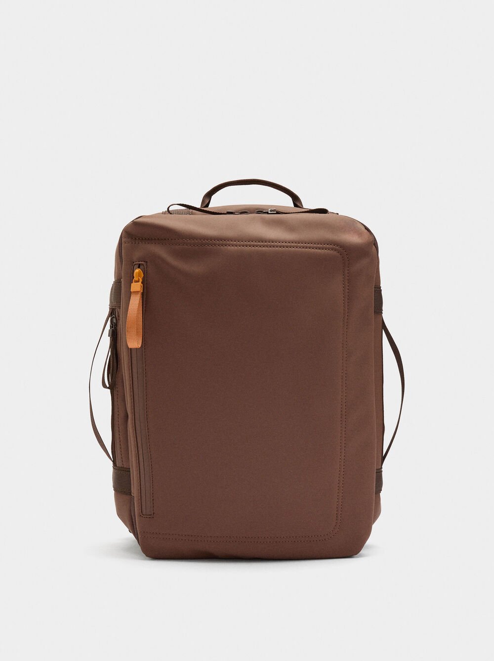 Plain cabin backpack with contrast