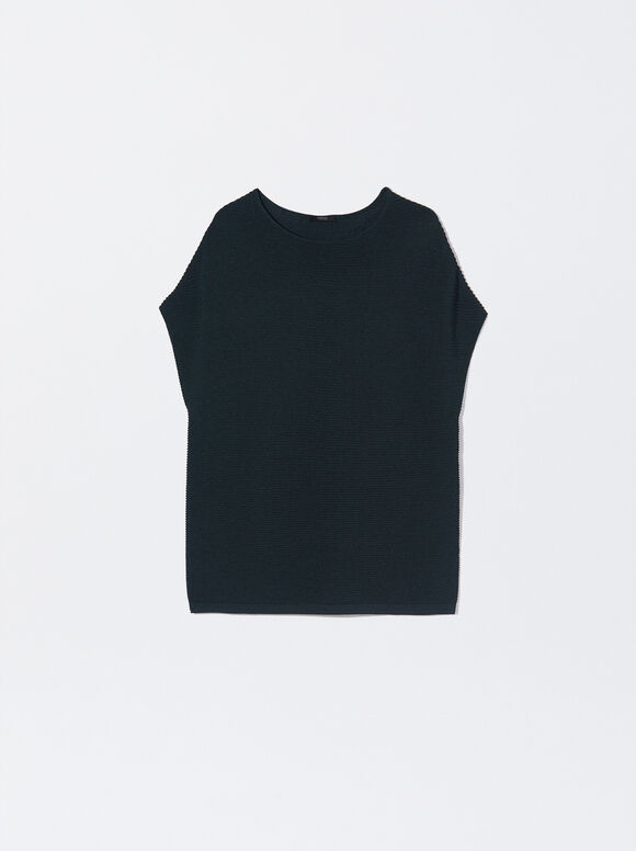 Knit Top, Green, hi-res