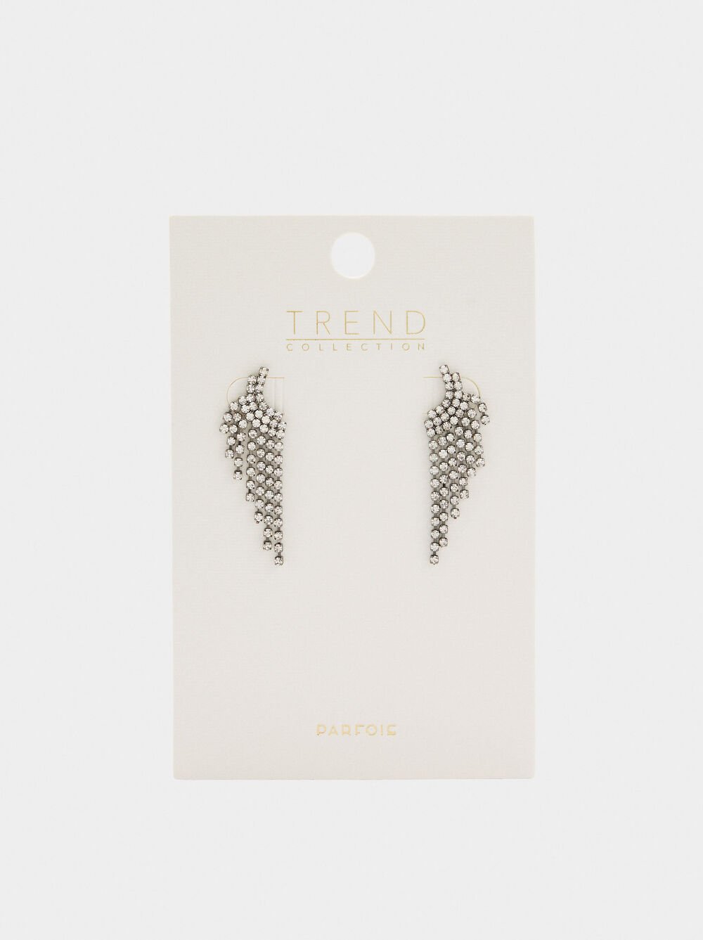Cascade earrings with crystals