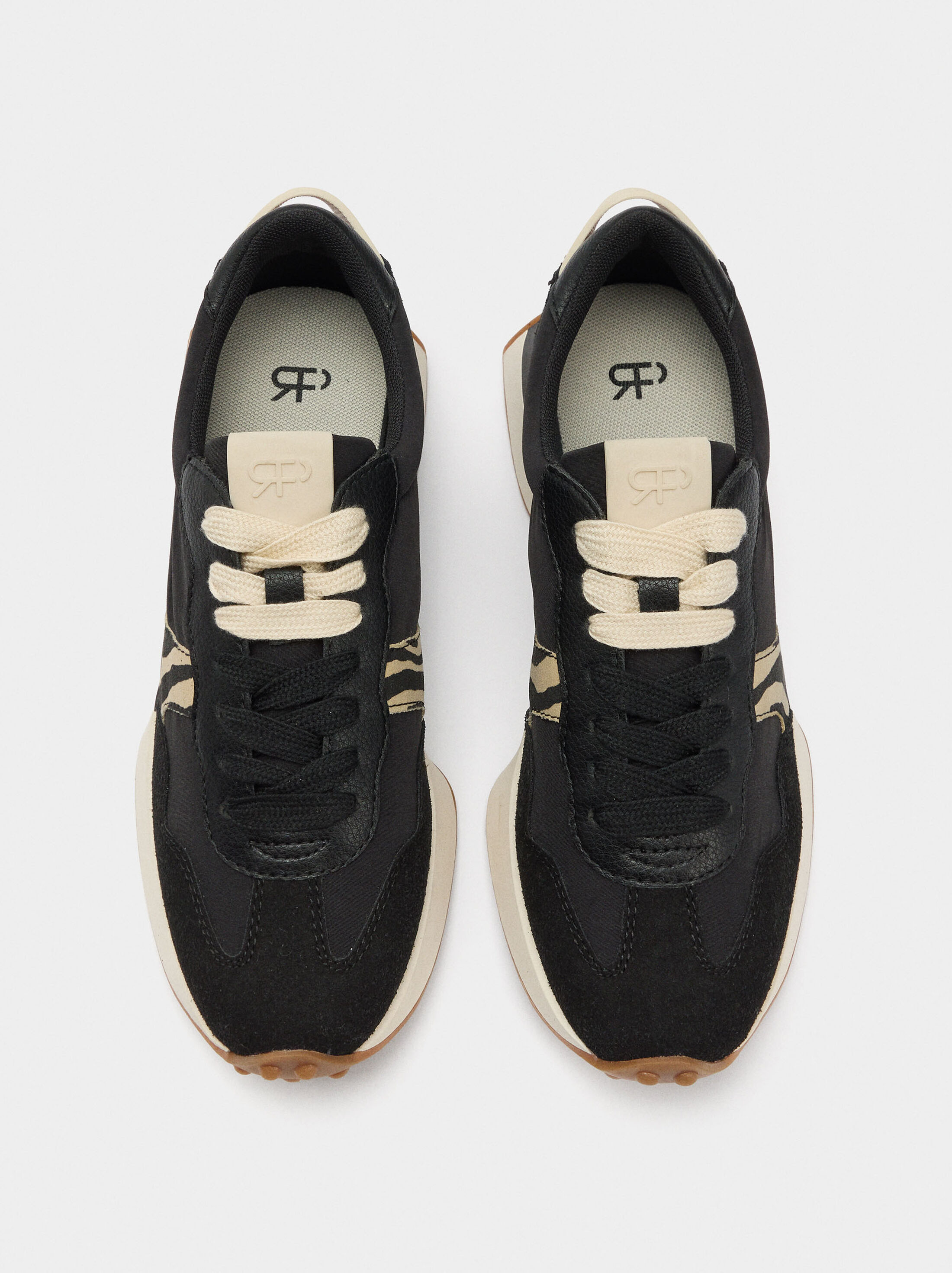 Sneakers with animal printed details image number 0.0