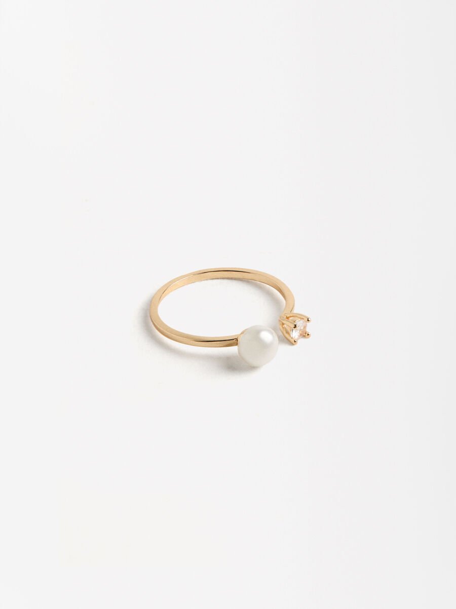 Ring mit Süßwasserperle