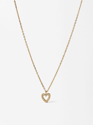 Heart Necklace - Stainless Steel