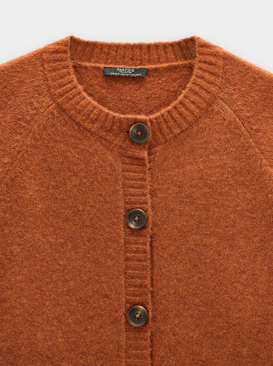 Cárdigan de punto liso