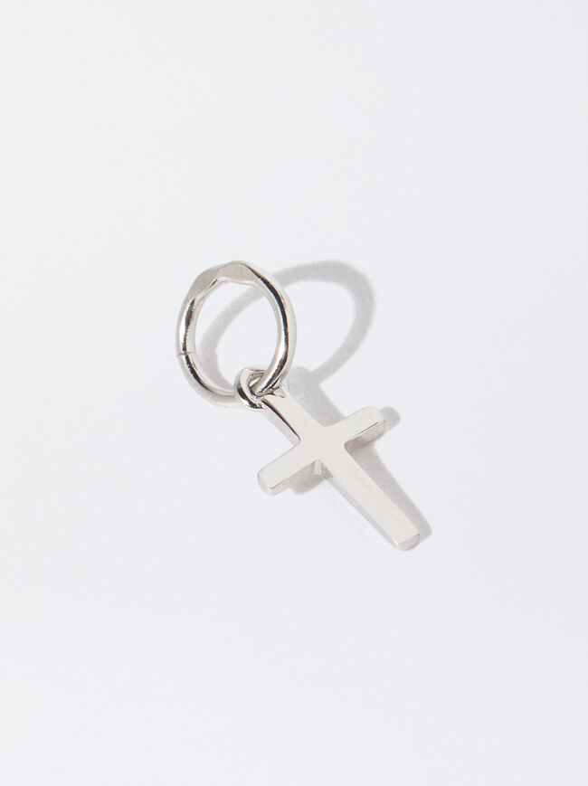 925 Silver Cross Charm image number 2.0